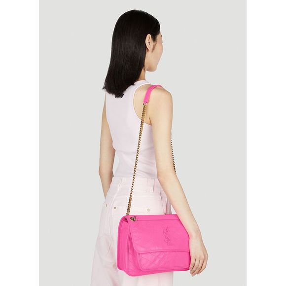 SAINT LAURENT Niki Shoulder Bag in Pink - Picture 2 of 7